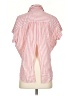 Madewell Stripes Pink Short Sleeve Blouse Size XXS - photo 2
