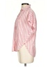 Madewell Stripes Pink Short Sleeve Blouse Size XXS - photo 5