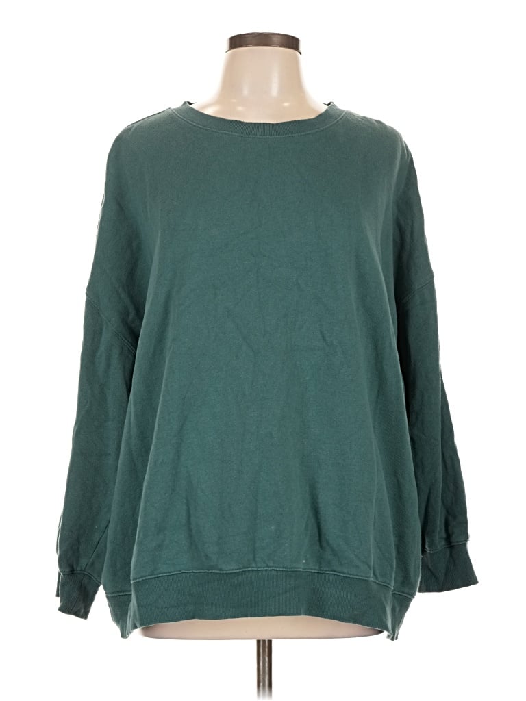 Pre-owned Old Navy Sweatshirt In Green