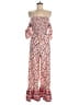 B.O.G Collective 100% Polyester Paisley Red Purple Jumpsuit Size M - photo 1