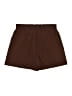 Unbranded 100% Polyester Solid Brown Shorts Size 0X - photo 2