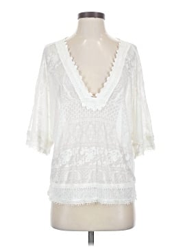 White House Black Market 3/4 Sleeve Blouse (view 1)