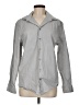 Express Solid Gray Long Sleeve Button-Down Shirt Size M - photo 1