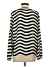 Banana Republic 100% Polyester Stripes Black Long Sleeve Blouse Size M - photo 2