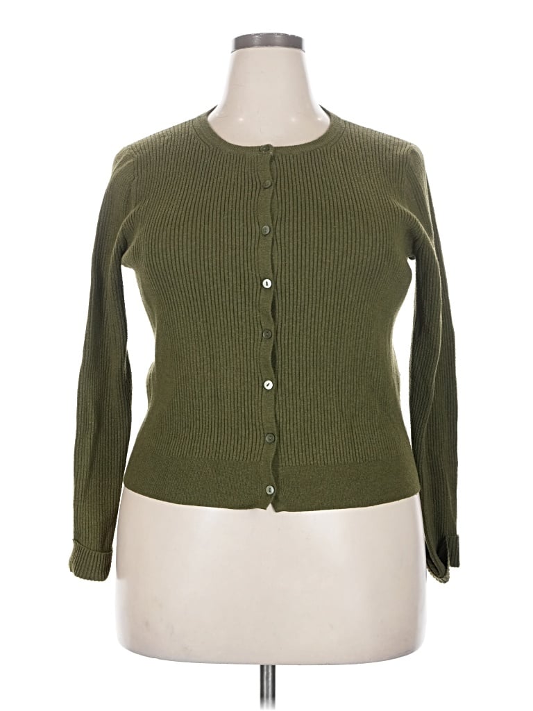 Pre-owned A New Day Cardigan Sweater In Green