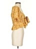 Shein Yellow Short Sleeve Blouse Size S - photo 4