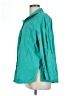 South Beach Teal 3/4 Sleeve Button-Down Shirt Size 12 - photo 5
