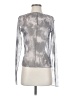 Unbranded Metallic Silver Gray Long Sleeve Top Size S - photo 1