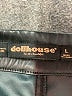 Dollhouse 100% Polyurethane Black Track Pants Size L - photo 4
