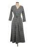 MSK Houndstooth Gray Casual Dress Size L - photo 1