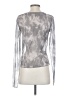 Unbranded Metallic Silver Gray Long Sleeve Top Size S - photo 2