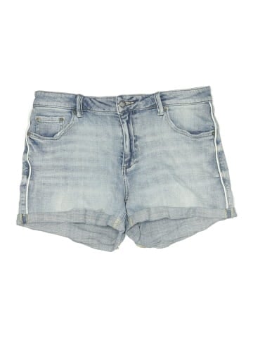 Cosmic Blue Love Denim Shorts (view 1)