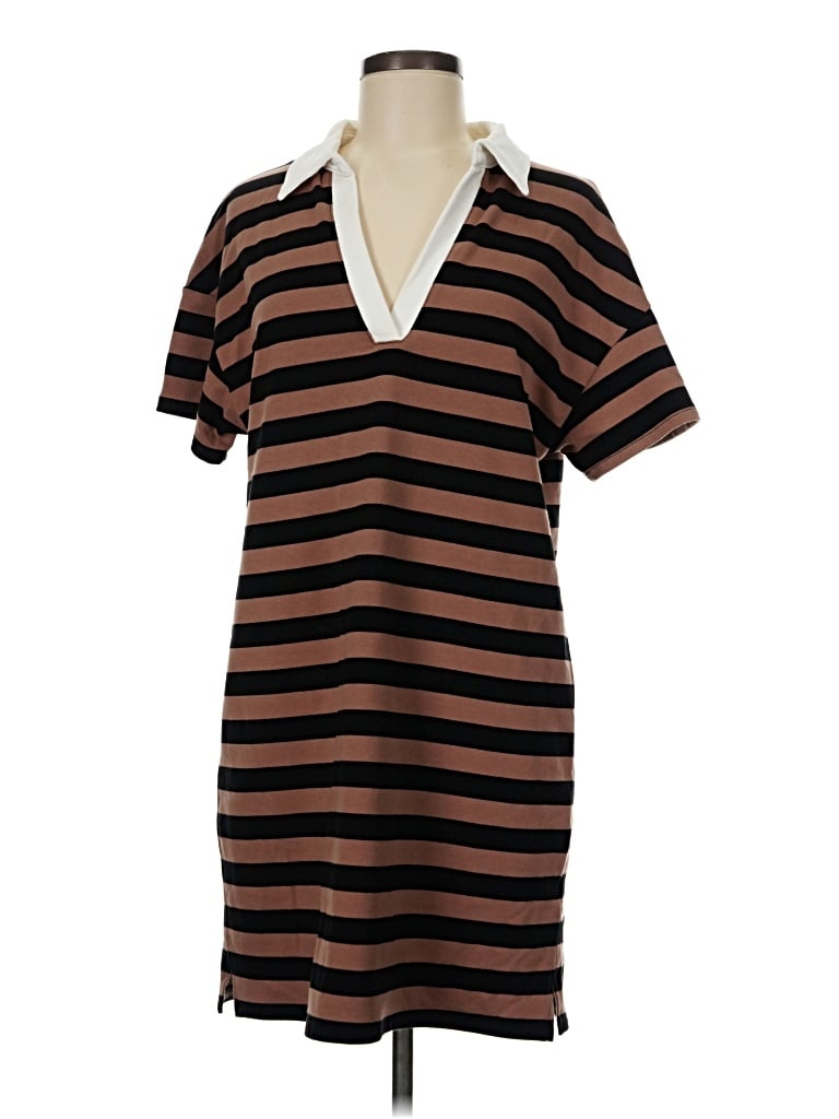 Pre-owned Evereve Casual Dress In Brown