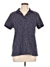 Lands' End Polka Dots Blue Short Sleeve Polo Size 11 - 12 - photo 1