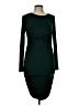 Assorted Brands Solid Green Casual Dress Size L - photo 1
