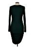 Assorted Brands Solid Green Casual Dress Size L - photo 2