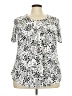 Assorted Brands Animal Print Silver Short Sleeve T-Shirt Size 2X - photo 1