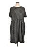 Appleseeds Stripes Gray Casual Dress Size XL - photo 1
