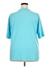 Unbranded Solid Teal Short Sleeve T-Shirt Size XXL - photo 2