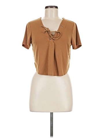 Express One Eleven Short Sleeve Blouse (view 1)