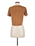 Express One Eleven Brown Short Sleeve Blouse Size M - photo 2