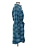 Eddie Bauer Plaid Teal Casual Dress Size 2 - photo 4