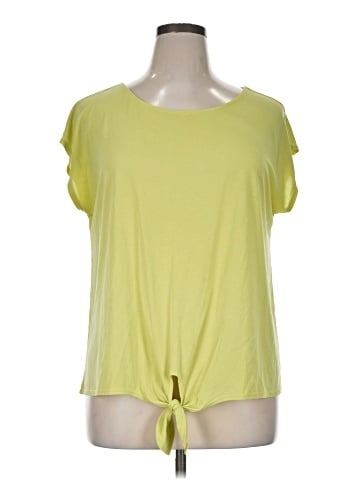 Green Envelope Short Sleeve Top (view 1)