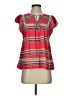 DRA 100% Cotton Red Short Sleeve Blouse Size S - photo 1