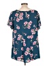 Torrid 100% Polyester Teal Short Sleeve Blouse Size Lg Plus (0) - photo 2