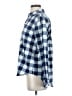 Vineyard Vines Performance 100% Polyester Checkered-gingham Blue Long Sleeve Blouse Size 4 - photo 5