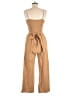 Lalavon Solid Tan Jumpsuit Size M - photo 2