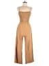 Lalavon Solid Tan Jumpsuit Size M - photo 1