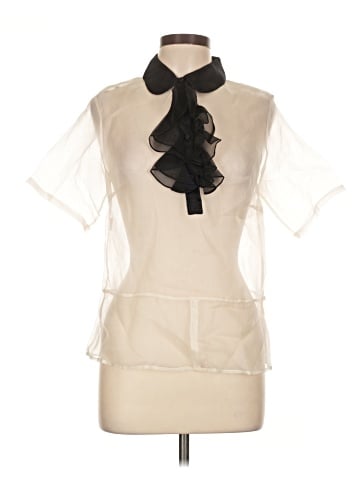 Harvey Faircloth Short Sleeve Silk Top (view 1)