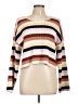 Amuse Society Stripes Multi Color Ivory Pullover Sweater Size L - photo 1