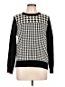 Charter Club Houndstooth Black Pullover Sweater Size L (petite) - photo 1