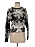 Maeve Floral Black Pullover Sweater Size S - photo 1