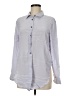 Theory 100% Viscose Gray Long Sleeve Button-Down Shirt Size M - photo 1