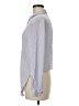 Theory 100% Viscose Gray Long Sleeve Button-Down Shirt Size M - photo 5