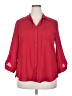 By & By 100% Polyester Red 3/4 Sleeve Blouse Size XXL - photo 1