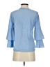 J. McLaughlin Blue 3/4 Sleeve Blouse Size XS - photo 2