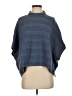 Talbots Chevron-herringbone Blue Poncho Size XS - photo 1