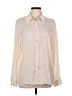 Venus 100% Polyester Color Block Ivory Long Sleeve Blouse Size 10 - photo 1