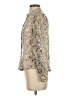 Gracia 100% Polyester Gold Long Sleeve Blouse Size S - photo 5