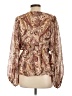 Maurices Brown Long Sleeve Blouse Size L - photo 2