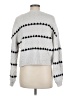 Fashion Polka Dots Silver Pullover Sweater Size M - photo 2