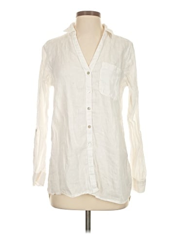 Sigrid Olsen Long Sleeve Button-Down Shirt (view 1)