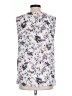 Laundry by Shelli Segal 100% Polyester Floral White Sleeveless Blouse Size L - photo 2