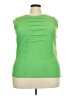 Nikki 100% Polyester Green Sleeveless Blouse Size 18 - photo 1