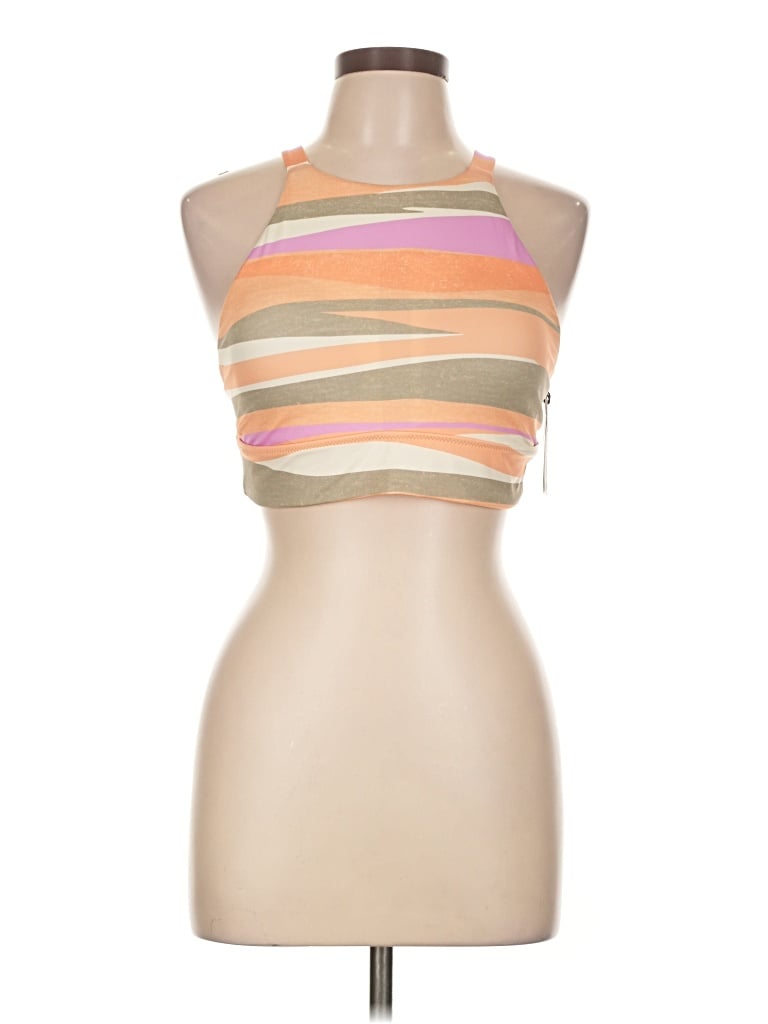 Prana Tank Top Orange Halter Neckline Tops In Multi