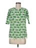 Ro's Garden 100% Cotton Green 3/4 Sleeve Blouse Size 8 - photo 1
